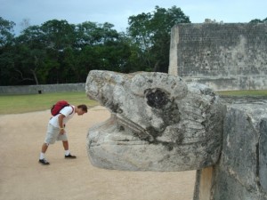 feeding myself to the feathered snake... Chichen Itza
